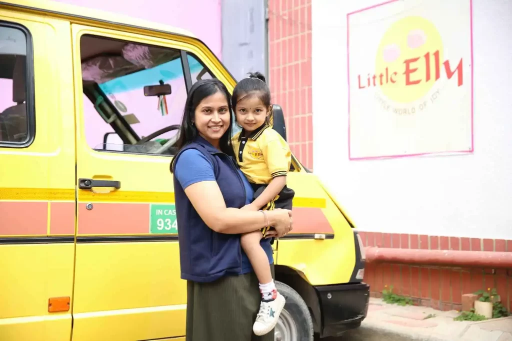 Priyanshi with Parent